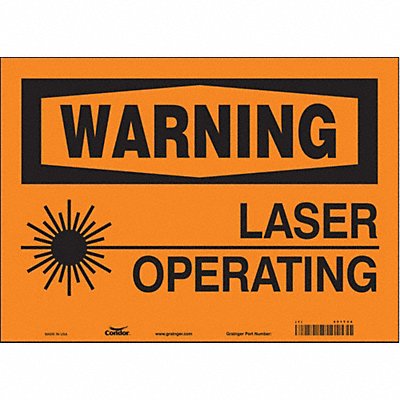 Safety Sign 10 inx14 in Vinyl