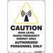 Safety Sign 14 in x 10 in Aluminum