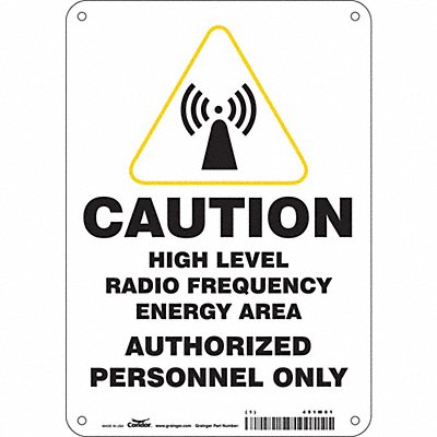 Safety Sign 10 inx7 in Polyethylene