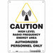 Safety Sign 10 inx7 in Polyethylene