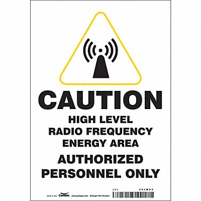 Safety Sign 10 inx7 in Vinyl
