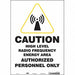 Safety Sign 14 in x 10 in Vinyl