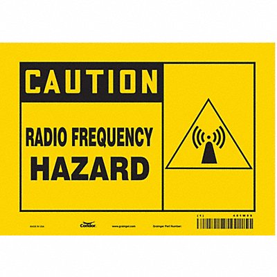 Safety Sign 7 inx10 in Vinyl