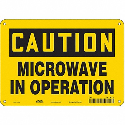 Safety Sign 7 in x 10 in Polyethylene