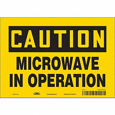 Safety Sign 7 in x 10 in Vinyl