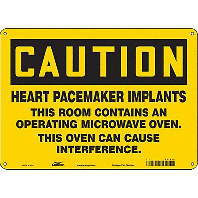 Safety Sign 10 in x 14 in Aluminum