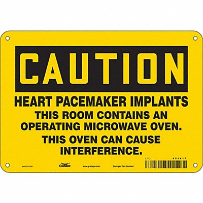 Safety Sign 7 in x 10 in Polyethylene