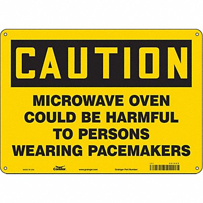 Safety Sign 10 in x 14 in Aluminum