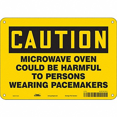 Safety Sign 7 inx10 in Polyethylene