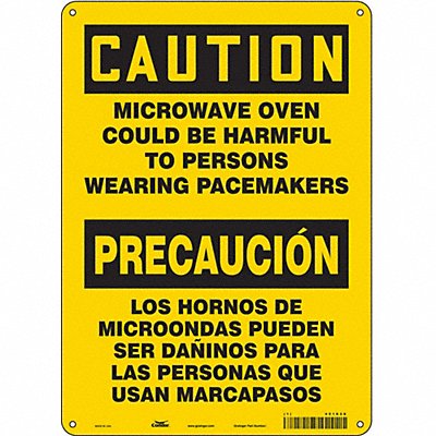 Safety Sign 10 in x 14 in Aluminum