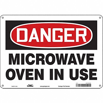 Safety Sign 10 inx14 in Polyethylene