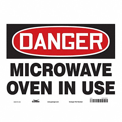 Safety Sign 10 in x 14 in Vinyl