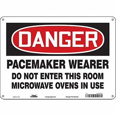 Safety Sign 10 in x 14 in Aluminum