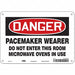 Safety Sign 7 inx10 in Polyethylene