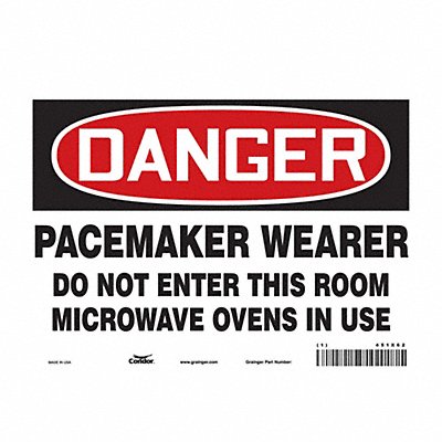 Safety Sign 7 inx10 in Vinyl