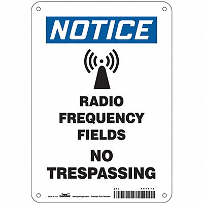 Safety Sign 10 inx7 in Aluminum