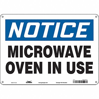 Safety Sign 10 in x 14 in Aluminum
