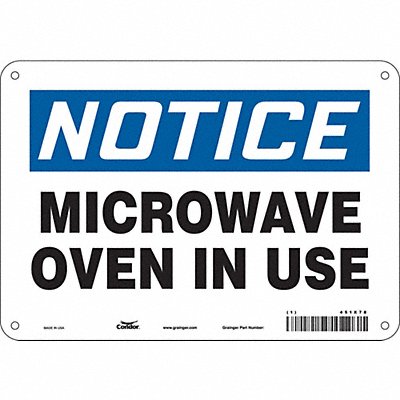 Safety Sign 7 inx10 in Polyethylene