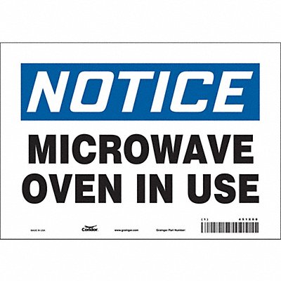 Safety Sign 7 inx10 in Vinyl