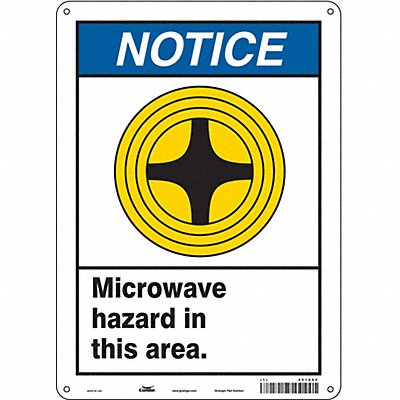 Safety Sign 14 in x 10 in Aluminum