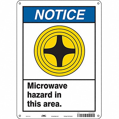 Safety Sign 14 in x 10 in Polyethylene