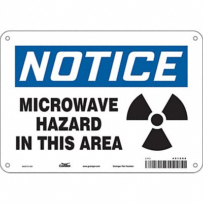 Safety Sign 7 in x 10 in Aluminum