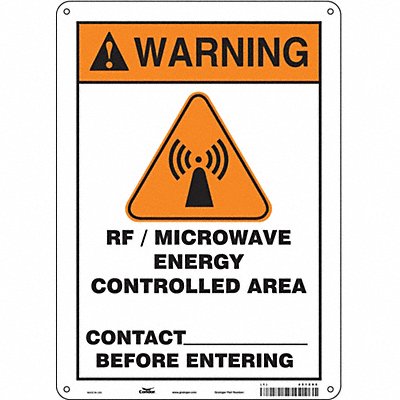 Safety Sign 14 inx10 in Aluminum