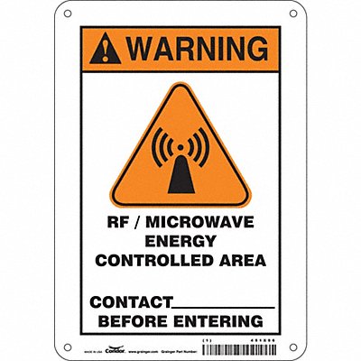 Safety Sign 10 inx7 in Polyethylene