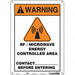 Safety Sign 14 in x 10 in Polyethylene