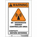 Safety Sign 10 inx7 in Vinyl
