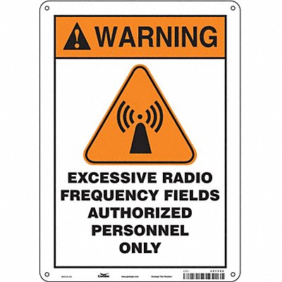 Safety Sign 14 inx10 in Aluminum
