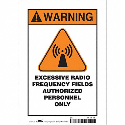 Safety Sign 10 inx7 in Vinyl