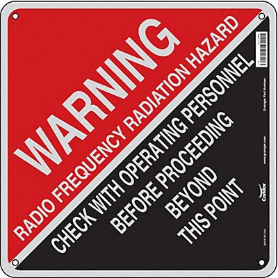 Safety Sign 18 inx18 in Polyethylene