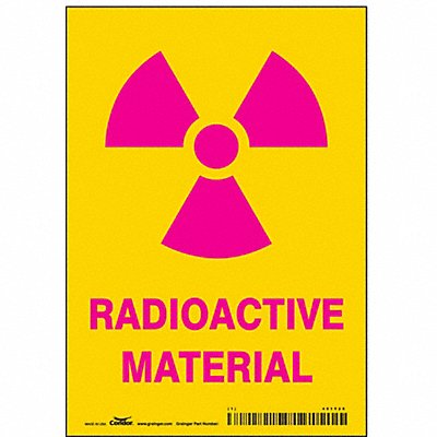 Safety Sign 5 inx3 1/2 in Vinyl PK25