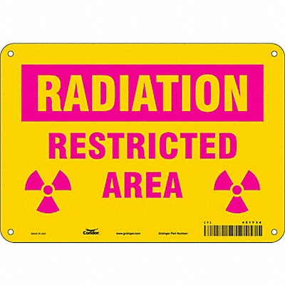 Safety Sign 7 inx10 in Polyethylene