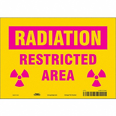 Safety Sign 7 in x 10 in Vinyl