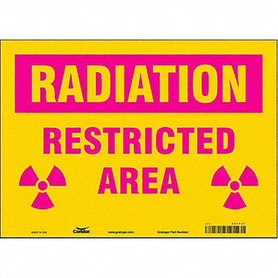 Safety Sign 10 in x 14 in Vinyl