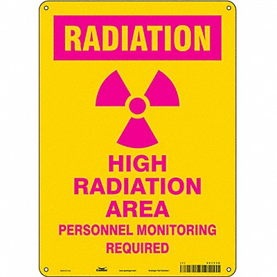Safety Sign 14 in x 10 in Aluminum