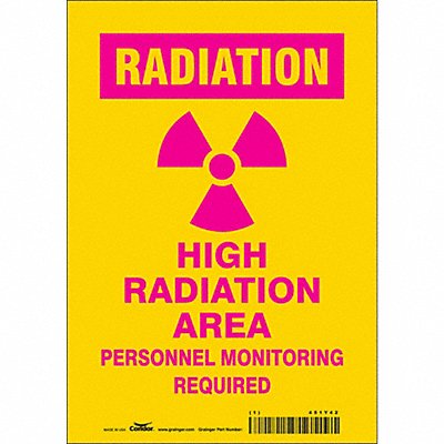 Safety Sign 10 in x 7 in Vinyl