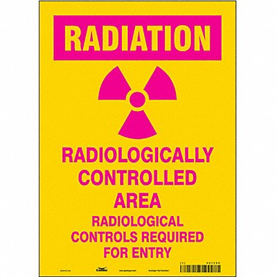 Safety Sign 14 in x 10 in Vinyl