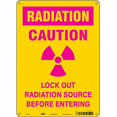 Safety Sign 14 inx10 in Aluminum
