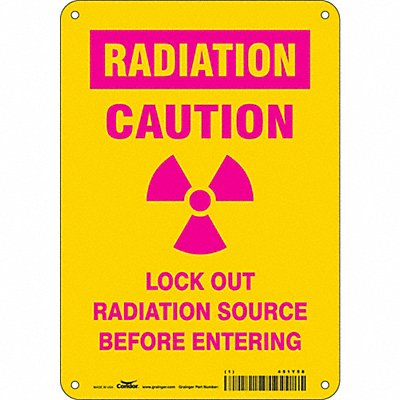 Safety Sign 10 in x 7 in Polyethylene