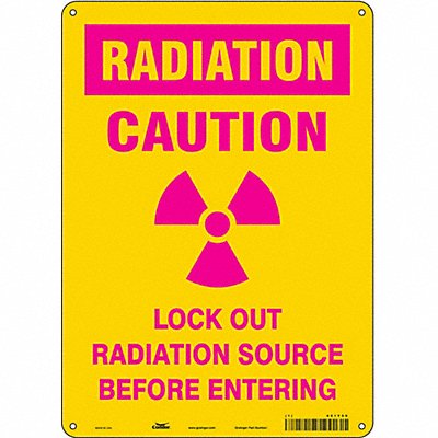 Safety Sign 14 in x 10 in Polyethylene