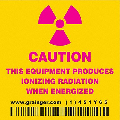 Safety Sign 2 1/4 in x 2 1/4 in Vinyl