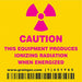 Safety Sign 2 1/4 in x 2 1/4 in Vinyl