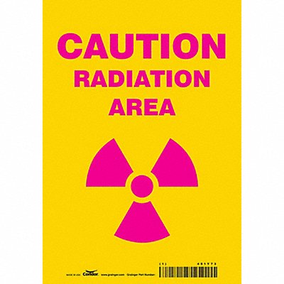 Safety Sign 10 inx7 in Vinyl