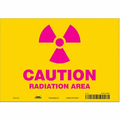 Safety Sign 7 inx10 in Vinyl