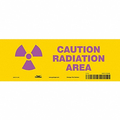 Safety Sign 3 1/2 in x 10 in Vinyl PK10