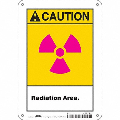 Safety Sign 10 in x 7 in Polyethylene