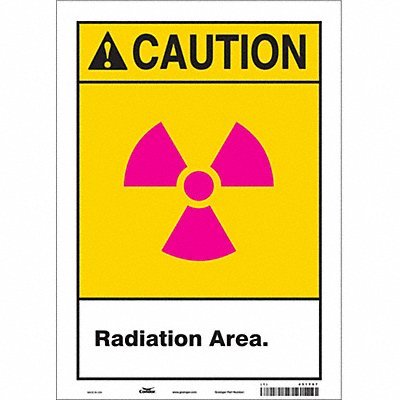 Safety Sign 14 in x 10 in Vinyl